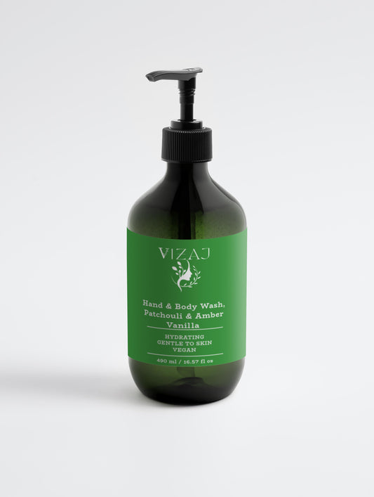 Hand & Body Wash, Patchouli & Amber Vanilla