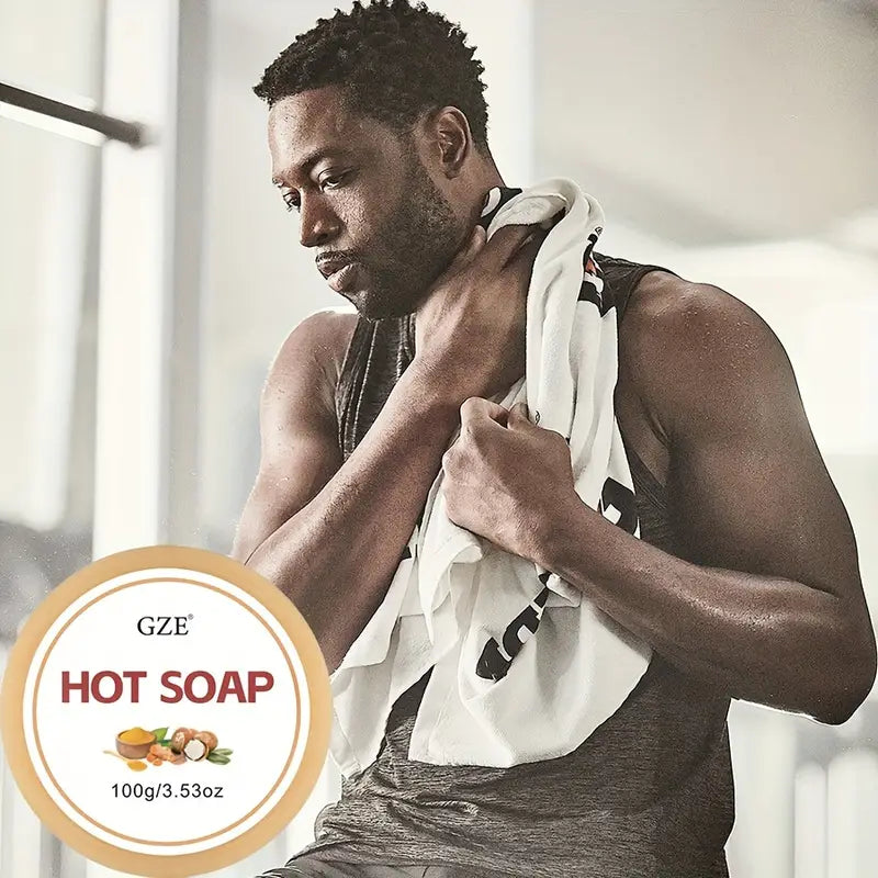 Hot Soap 100g/3.53oz – Workout Body Soap, Fast-Acting Hot Bar For Men & Women, Gym Exercise Massage Soap