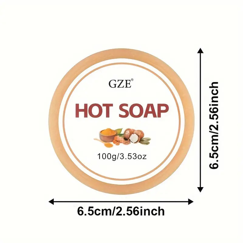 Hot Soap 100g/3.53oz – Workout Body Soap, Fast-Acting Hot Bar For Men & Women, Gym Exercise Massage Soap